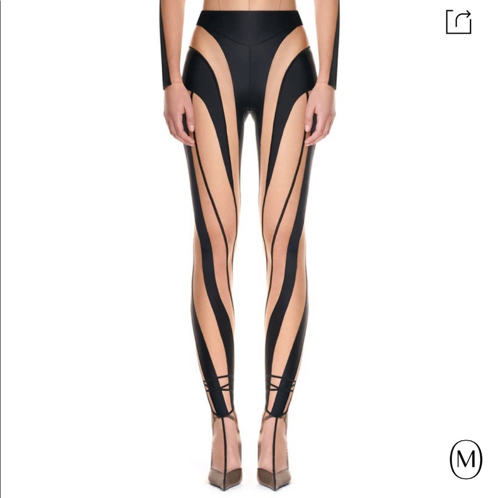 Mugler spiral leggings